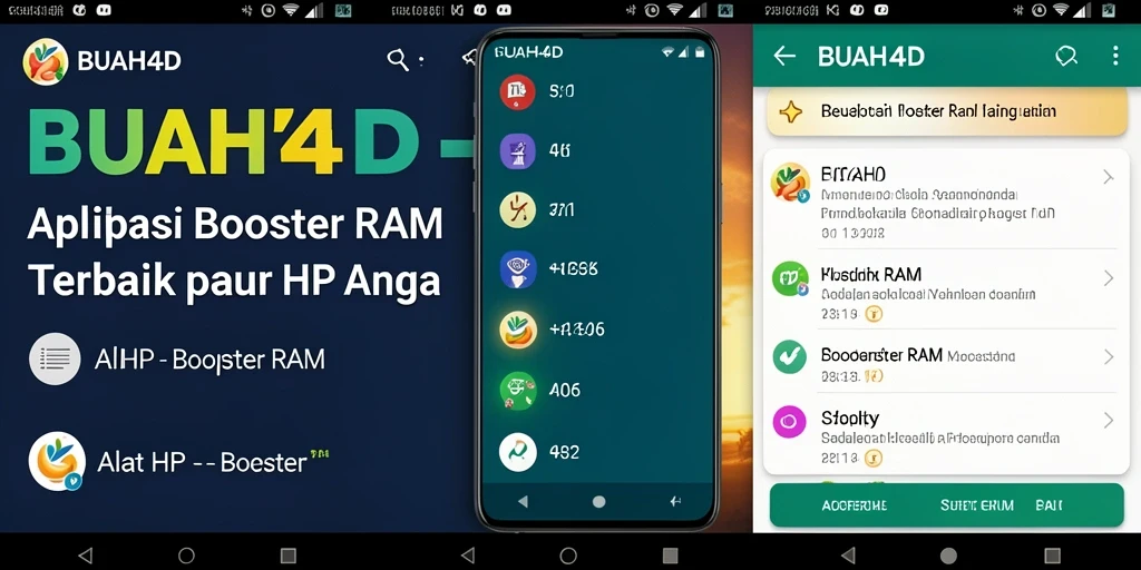 Antarmuka BUAH4D yang sederhana dan fungsional sebagai Booster RAM.
