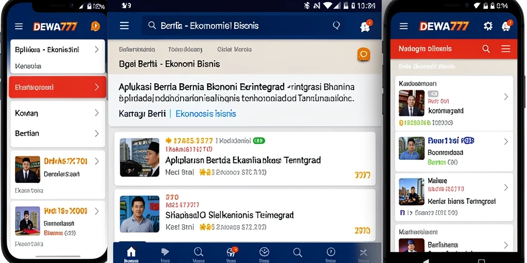 Tampilan antarmuka DEWA777 yang informatif dan menarik untuk berita ekonomi.