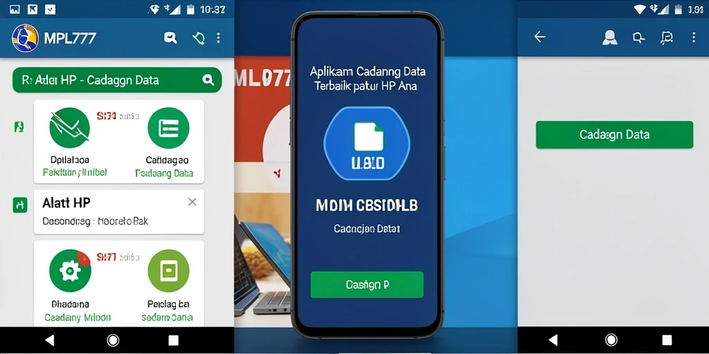 Antarmuka MPL777 yang intuitif dan mudah digunakan untuk cadangan data.