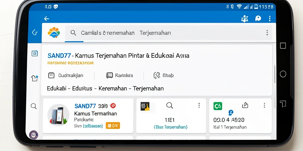 Tampilan antarmuka SAND77 yang sederhana dan fungsional.