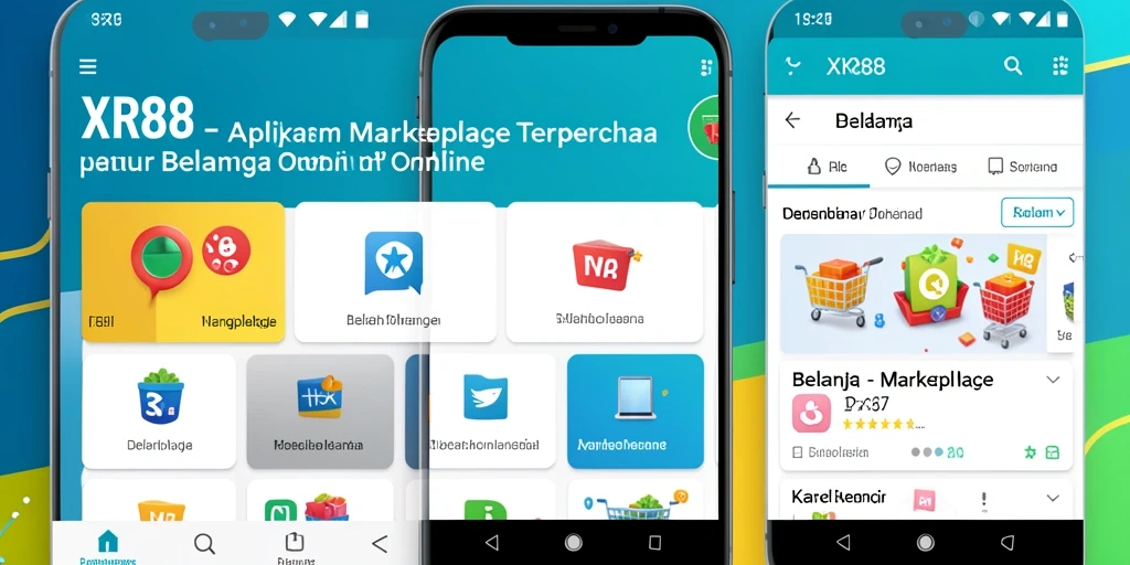 Tampilan antarmuka aplikasi Marketplace XR88 yang user-friendly.